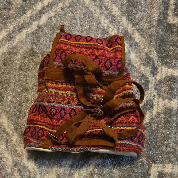 Colorful Striped Backpack - Picture 2 of 4